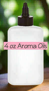 4 oz bottle of aroma oils for creating soothing scents and enhancing relaxation at home.