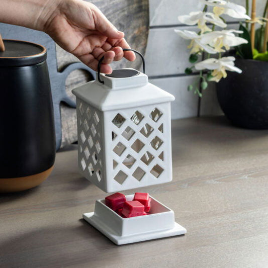 CERAMIC ILLUMINATION TART WARMER -TRELLIS CANOPY - 804ESCENTIALSLLC