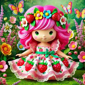 Strawberry Scented Doll- Aroma Oils-Liquid Scents- Burner Oils